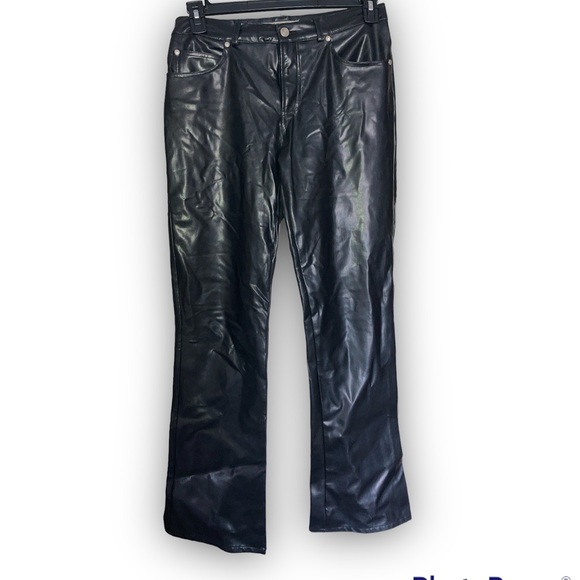 Paris Blues Pants - Faux Leather Pants